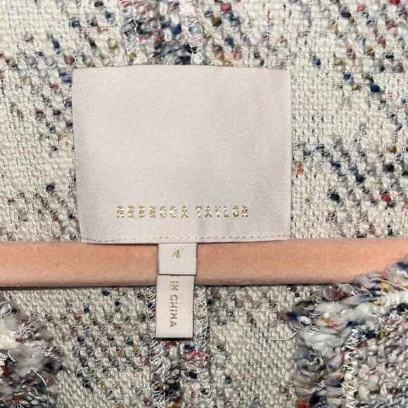 Rebecca Taylor Speckled Tweed knit Jacket Retail $495.00 🌵4 - Picture 4 of 13